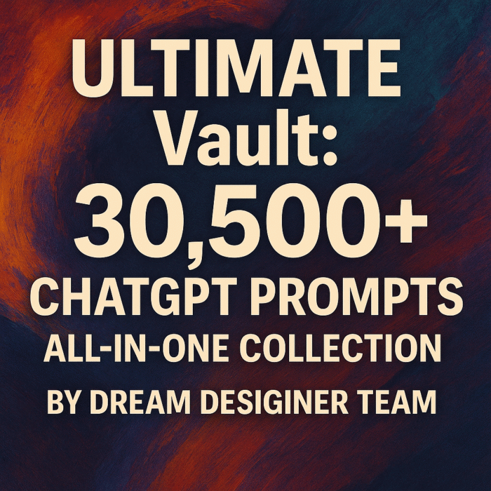 Ultimate Vault: 30,500+ ChatGPT Prompts – All-in-One Collection by ...